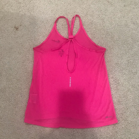 Pink women’s Nike activewear tank top - Picture 3 of 4
